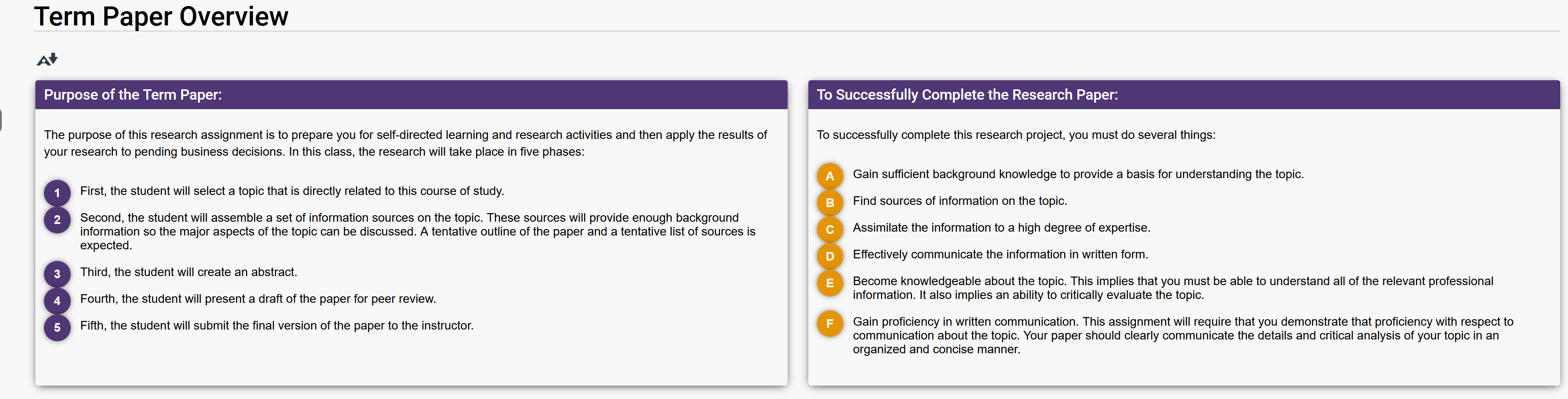 enrolled in this course (undergraduates and graduates). Refer to the Competitive Challenges