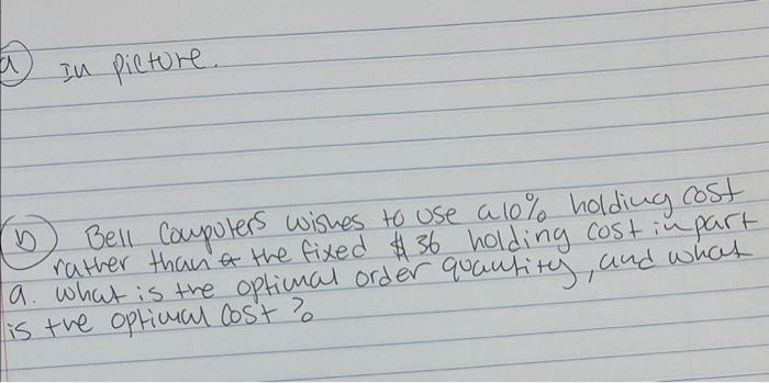 cost is $36 per unit per year, the ordering cost is $123