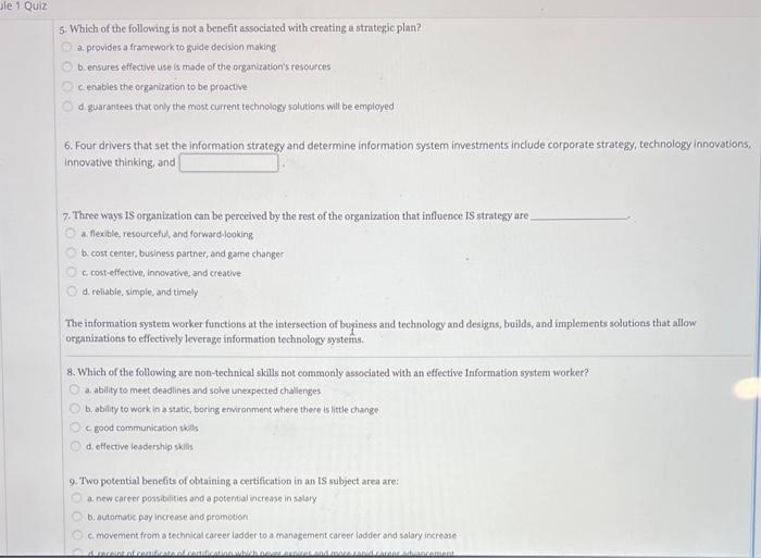 and use of information systems- that role changes depending on which type