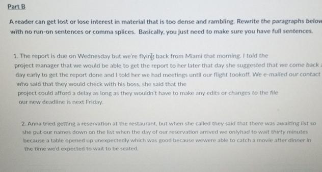  Part B A reader can get lost or lose interest in