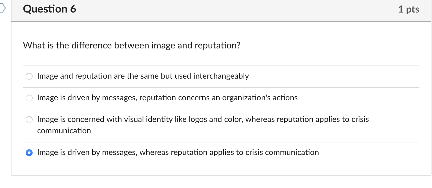 What is the difference between image and reputation? Image and reputation
