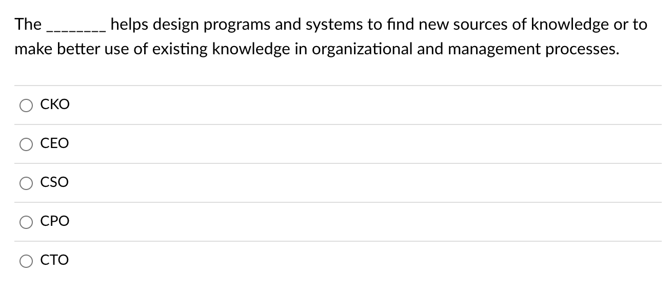  The helps design programs and systems to find new sources of