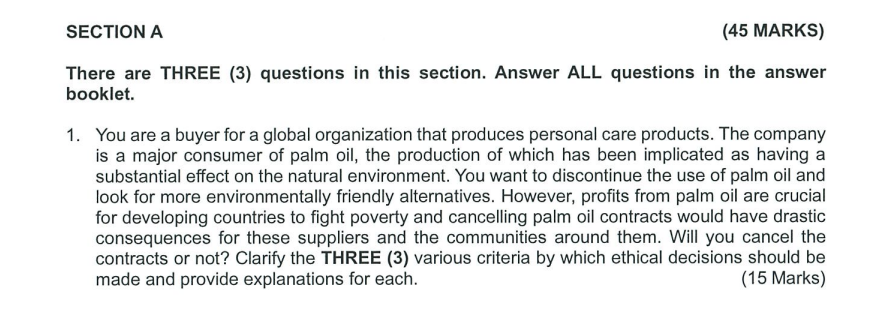  There are THREE (3) questions in this section. Answer ALL questions