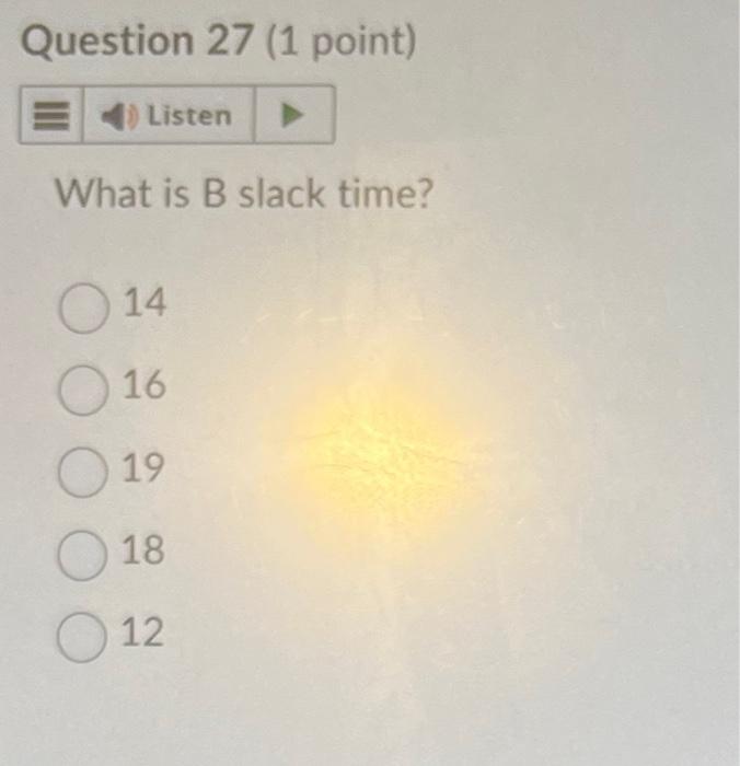 G E,F 2 What is the critical path? (Show your diagram and