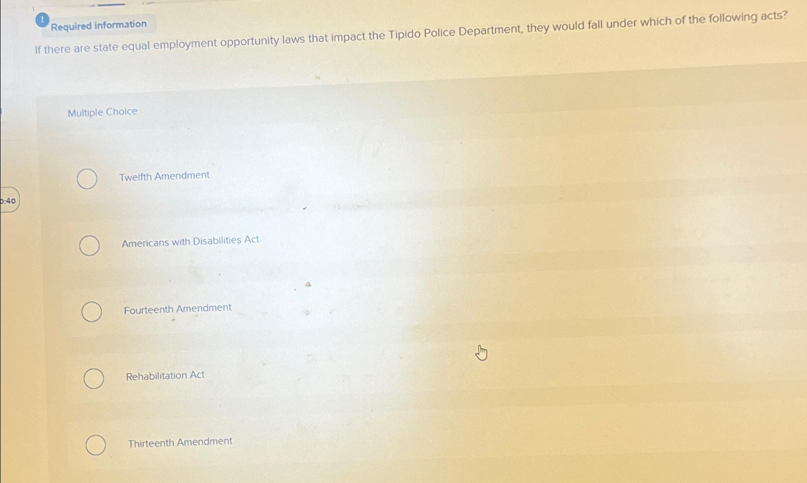  (1) Required information If there are state equal employment opportunity laws