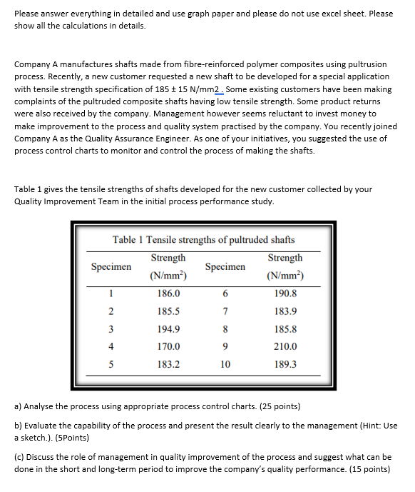  Please answer everything in detailed and use graph paper and please