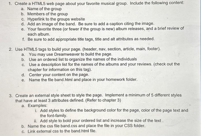 can you show the full code with an example band and i
