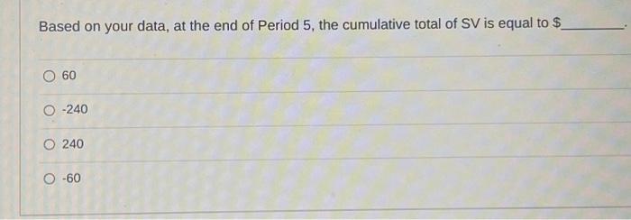 At completion? Then answer the questions. End of Period 5 End of