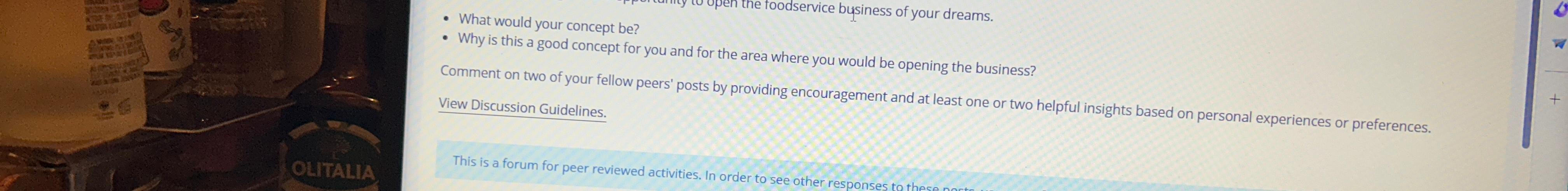  What would your concept be? Why is this a good concept