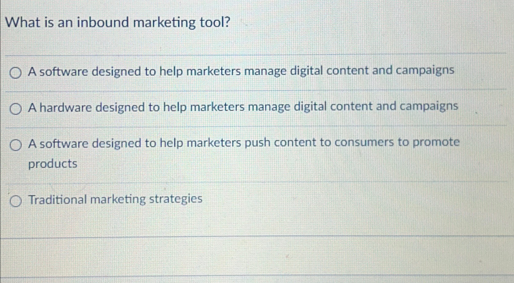  What is an inbound marketing tool? A software designed to help