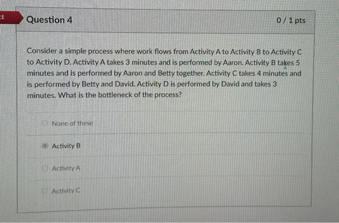 can someone please solve using OPM3000 Consider a simple process where work