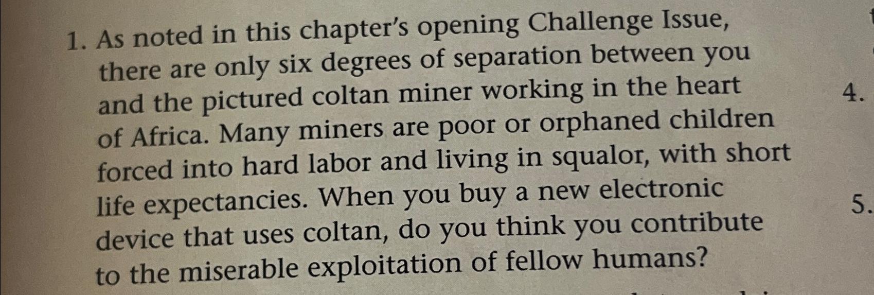  As noted in this chapter's opening Challenge Issue, there are only