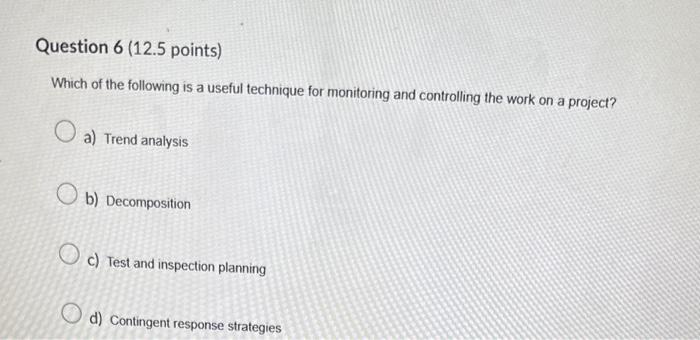 following can be useful to help direct and manage the work on