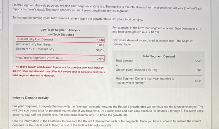  On the Segment Analysis page you will find each segment's statistics.