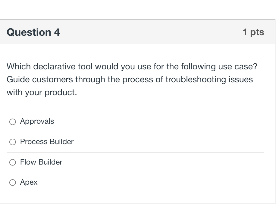  Which declarative tool would you use for the following use case?