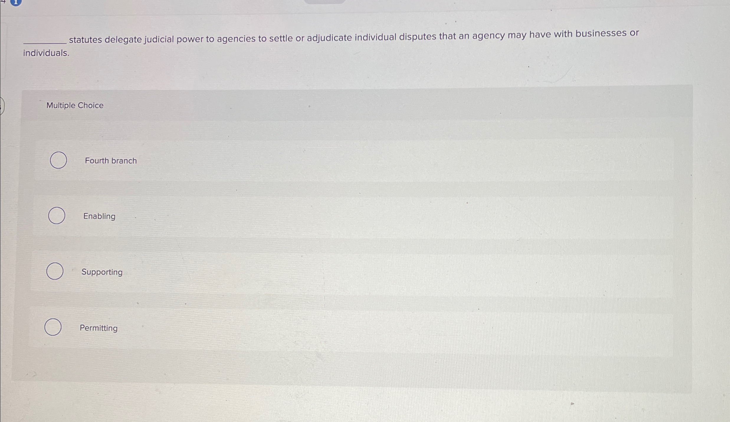  q, statutes delegate judicial power to agencies to settle or adjudicate