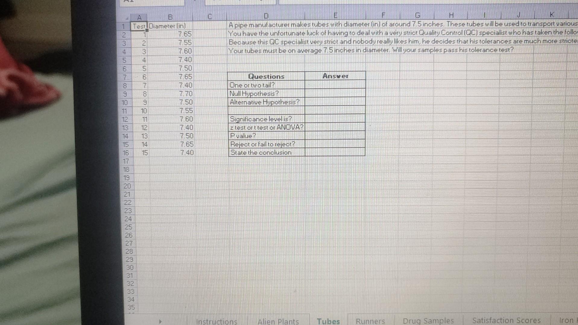 please provide answer with excel steps how to do. it in