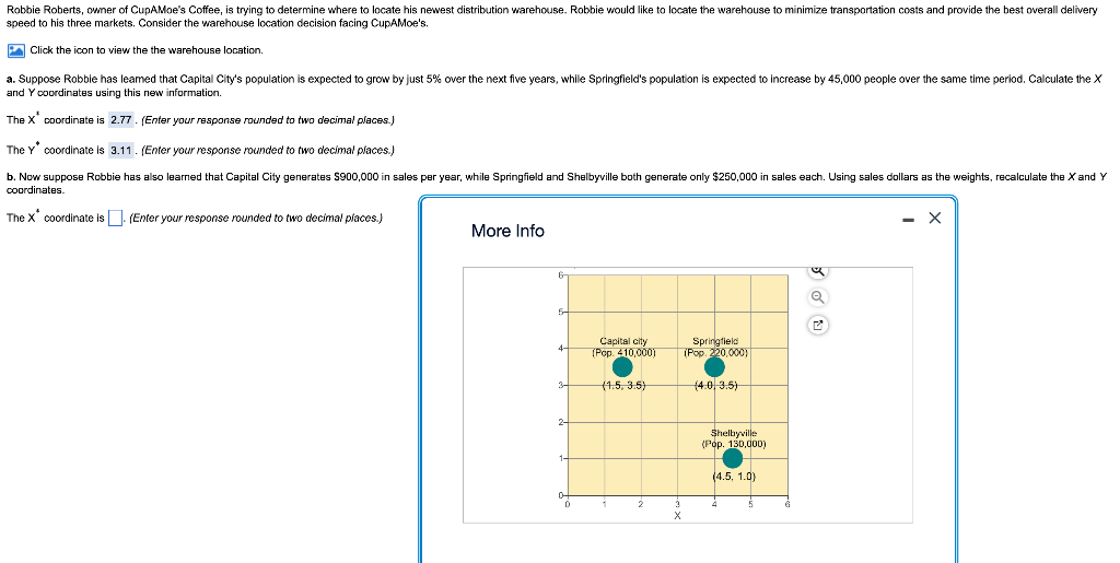 Need help with part B! Need to calculate BOTH X AND