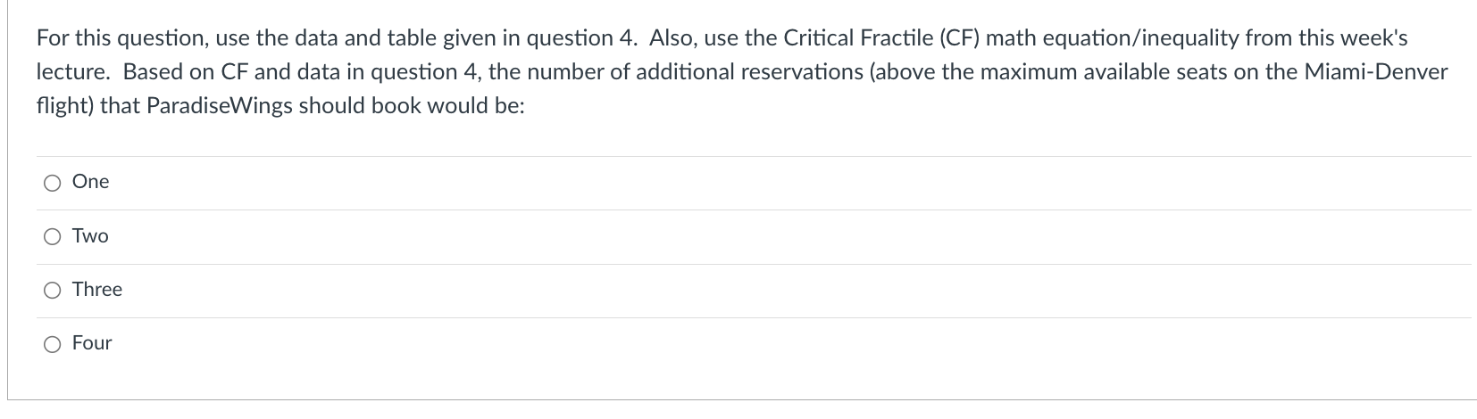 For this question, use the data and table given in question