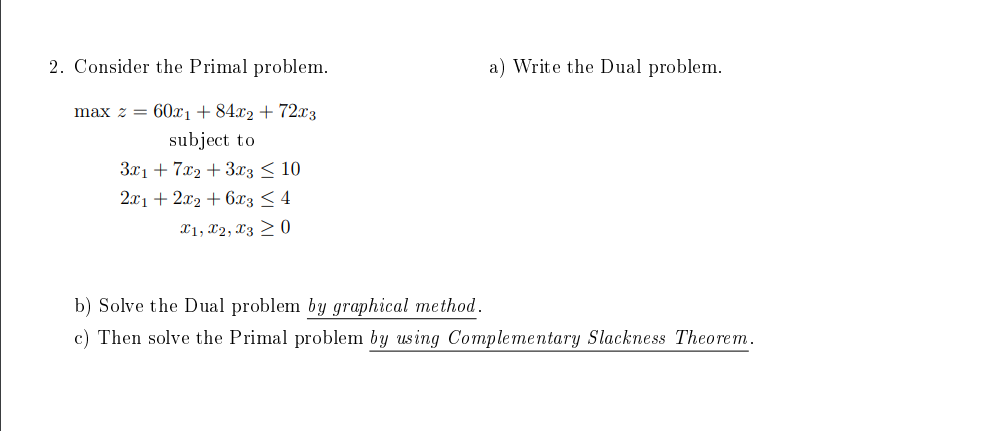 operations research want a full steps prefers hand write or type don't