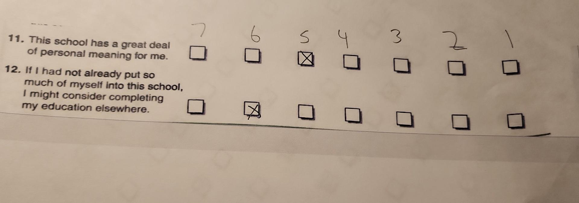 happy to complete the rest of my education at this school. 2.