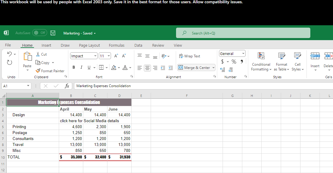 Need Instructions: This workbook will be used by people with Excel