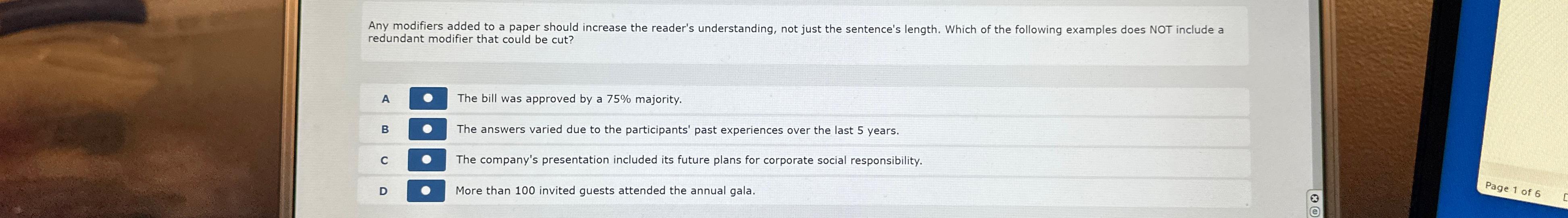  Any modifiers added to a paper should increase the reader's understanding,