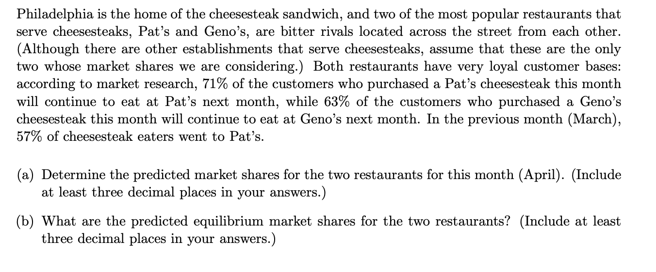 Please answer all and explain all will rate Philadelphia is the home