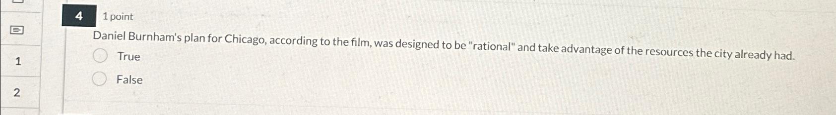  41 point Daniel Burnham's plan for Chicago, according to the film,
