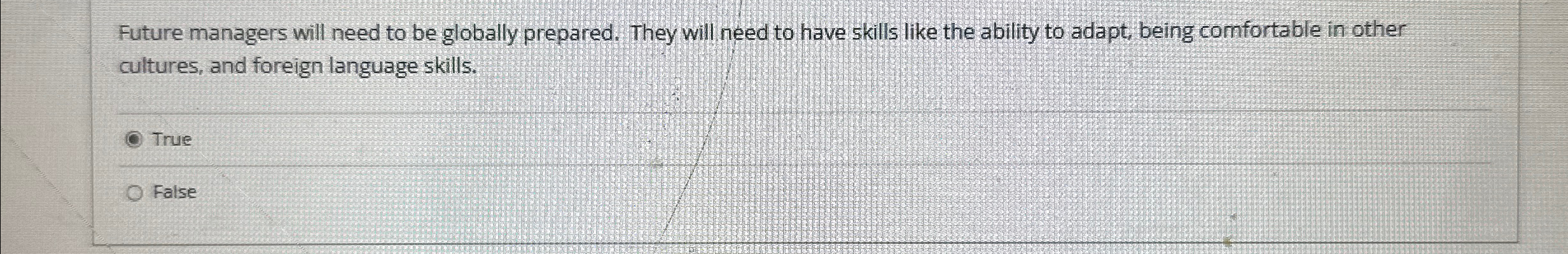  Future managers will need to be globally prepared. They will need