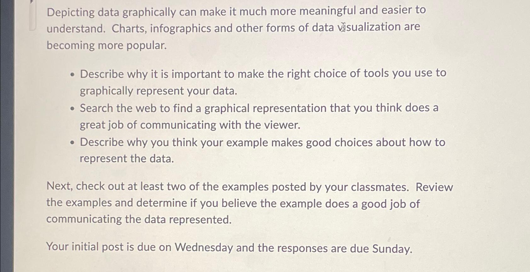  Depicting data graphically can make it much more meaningful and easier