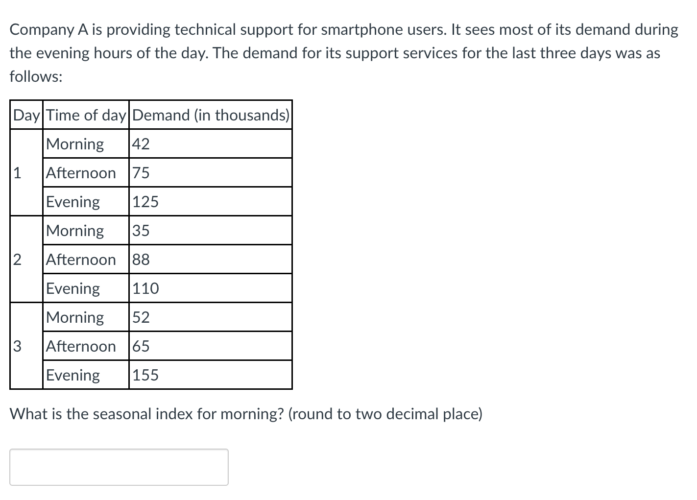 Company A is providing technical support for smartphone users. It sees