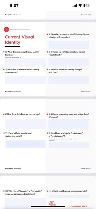 need to build a brand from the ground up. Work through each