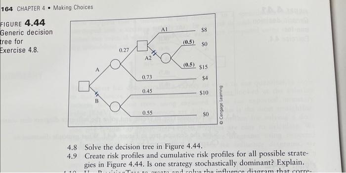 4.9 FIGURE 4.44 Generic decision tree for Exercise 4.8 4.8 Solve the