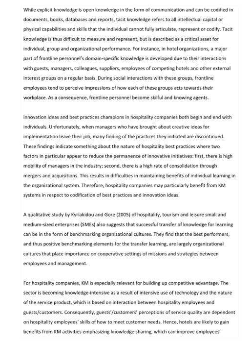 management in the banking industry and then answer the questions that follow: