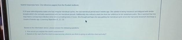  Submit responses bene Cihe neerence pagecs) tom te Rosda eabookA24yeacoldnuigravda staes