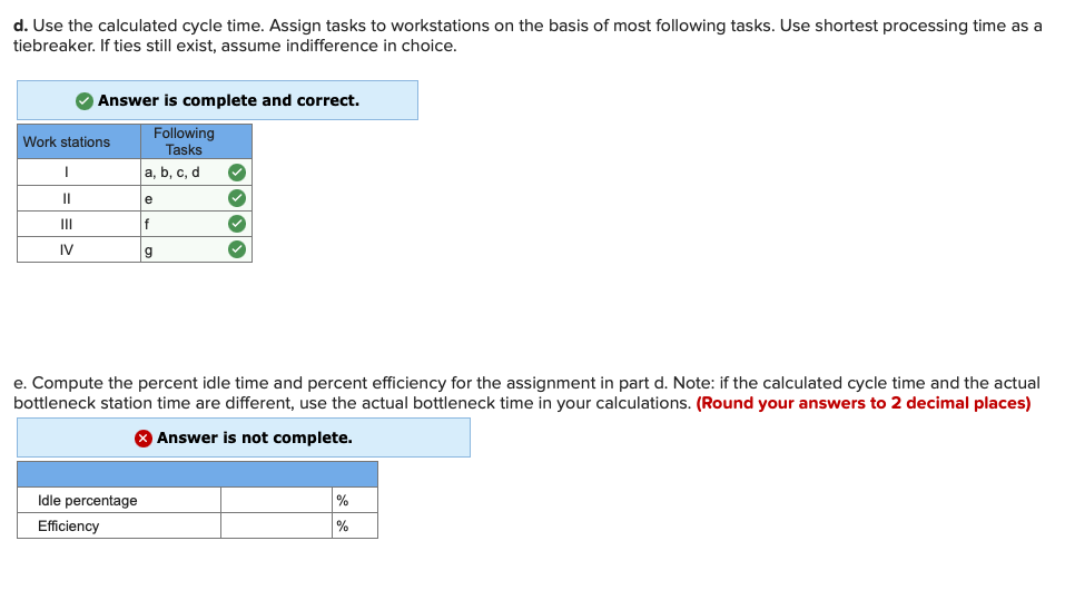 operation to achieve an output of 230 units per 8-hour day. Task