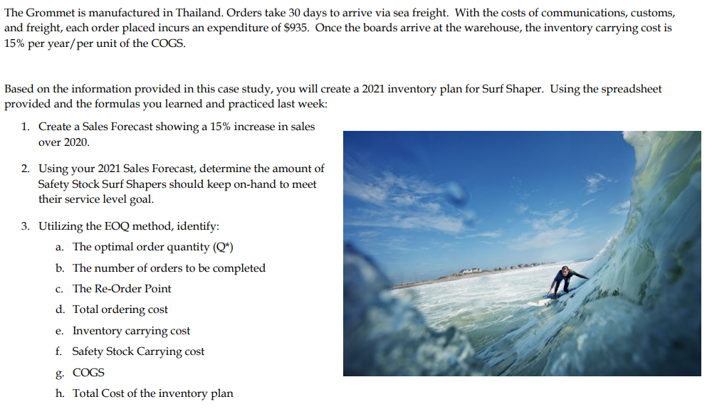 2019 & 2020 & \multicolumn{2}{|c|}{ Sales Forecast 2021} & Cost per unit