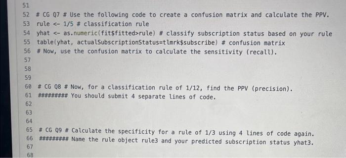 need help on 7, 8, and 9 52# CG 07# Use the