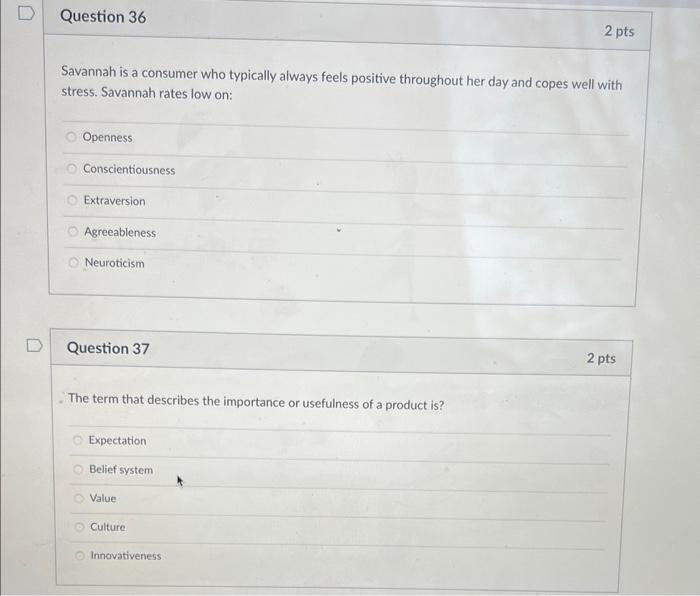 answer asap Savannah is a consumer who typically always feels positive throughout