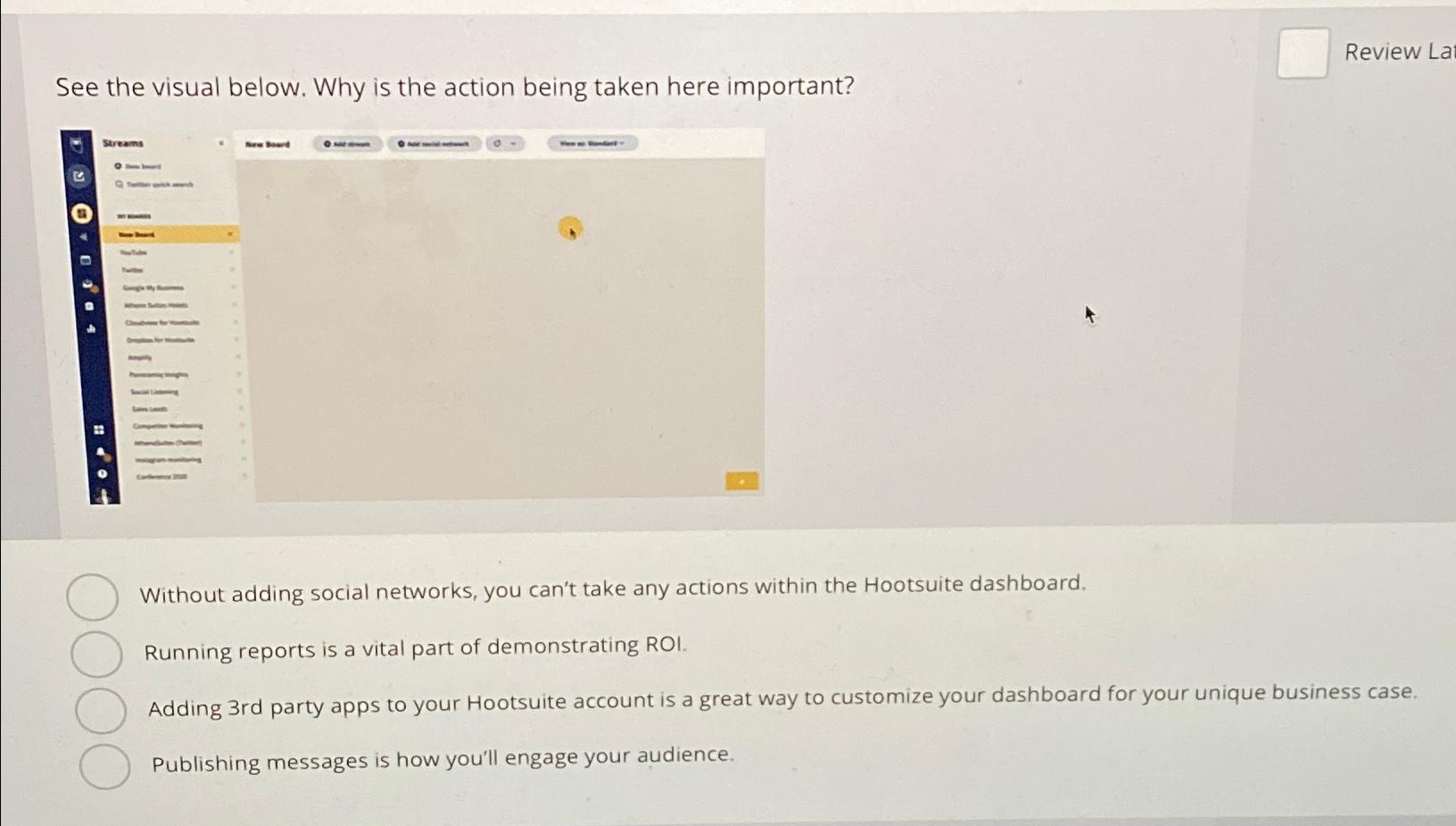 See the visual below. Why is the action being taken here