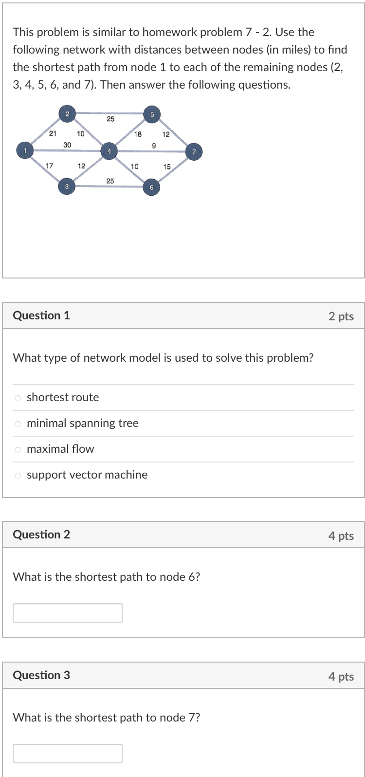  This problem is similar to homework problem 7 - 2. Use