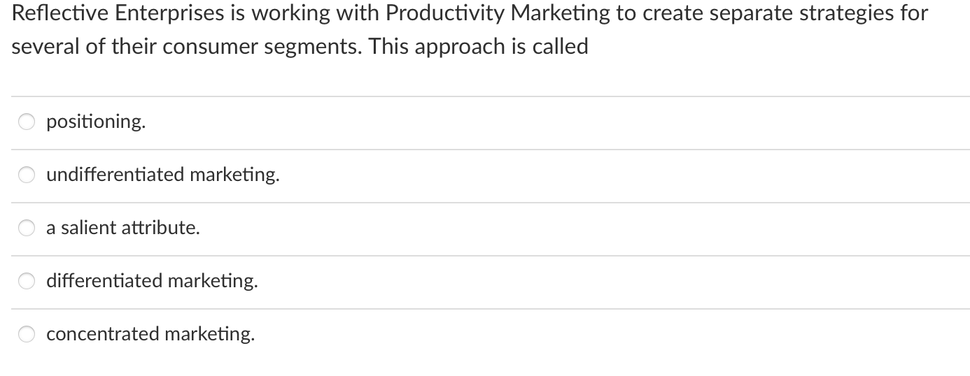  Reflective Enterprises is working with Productivity Marketing to create separate strategies