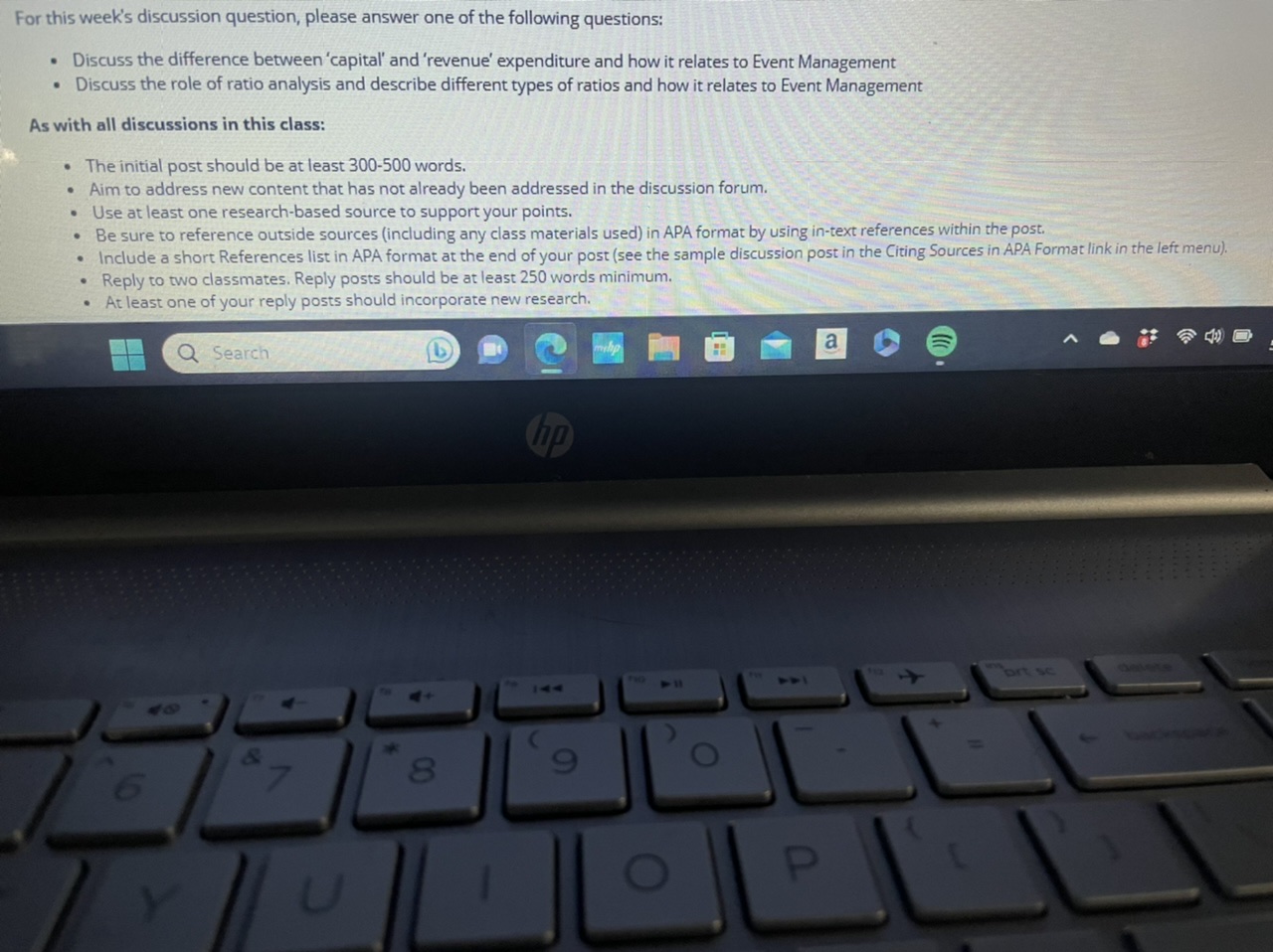 Financial Administration For this week's discussion question, please answer one of the