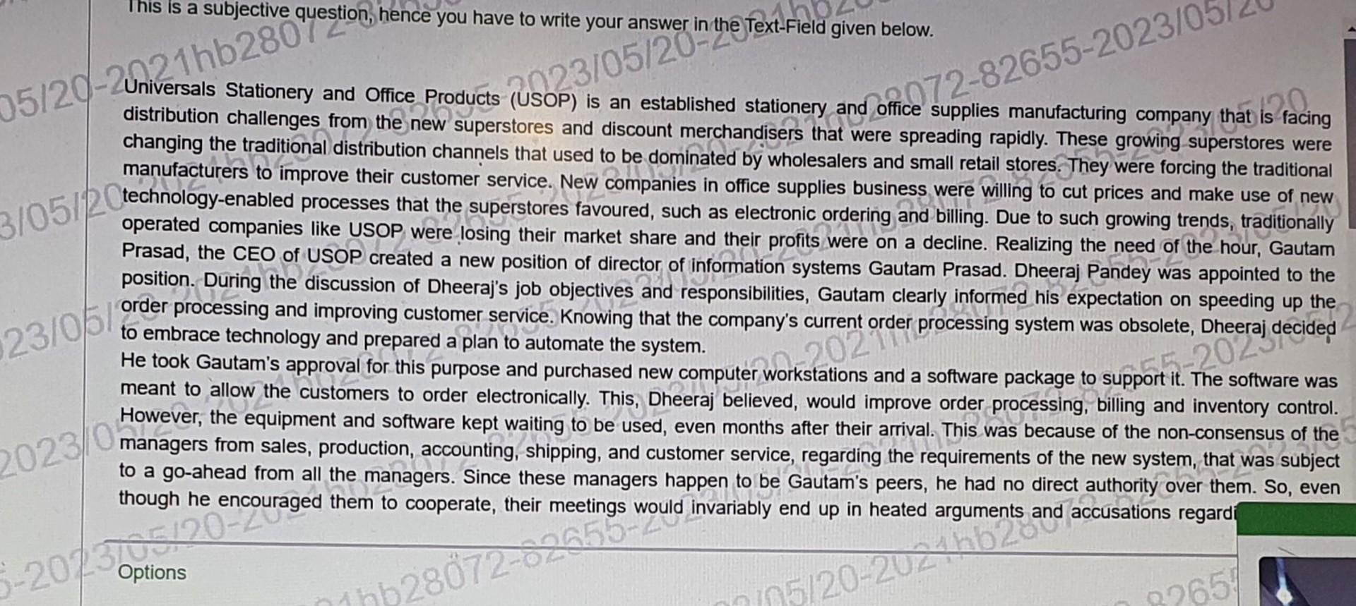 they would understand and support the prom the change process, he decided