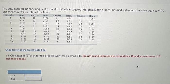 I need help solving this problem. The time needed for checking in