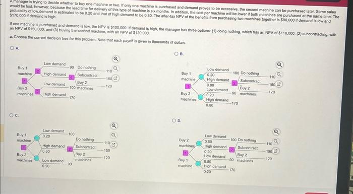  would be lost. however. tecause the to buy one machine or