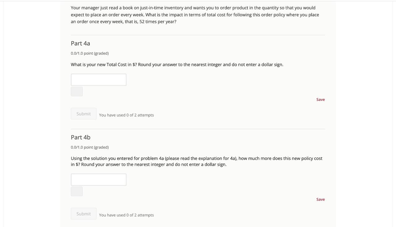 per month with virtually no variability. The iWidgets are manufactured in China,