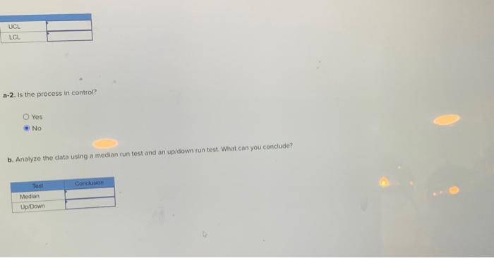 be investigated. Historically. the process has had a standard deviation equal to