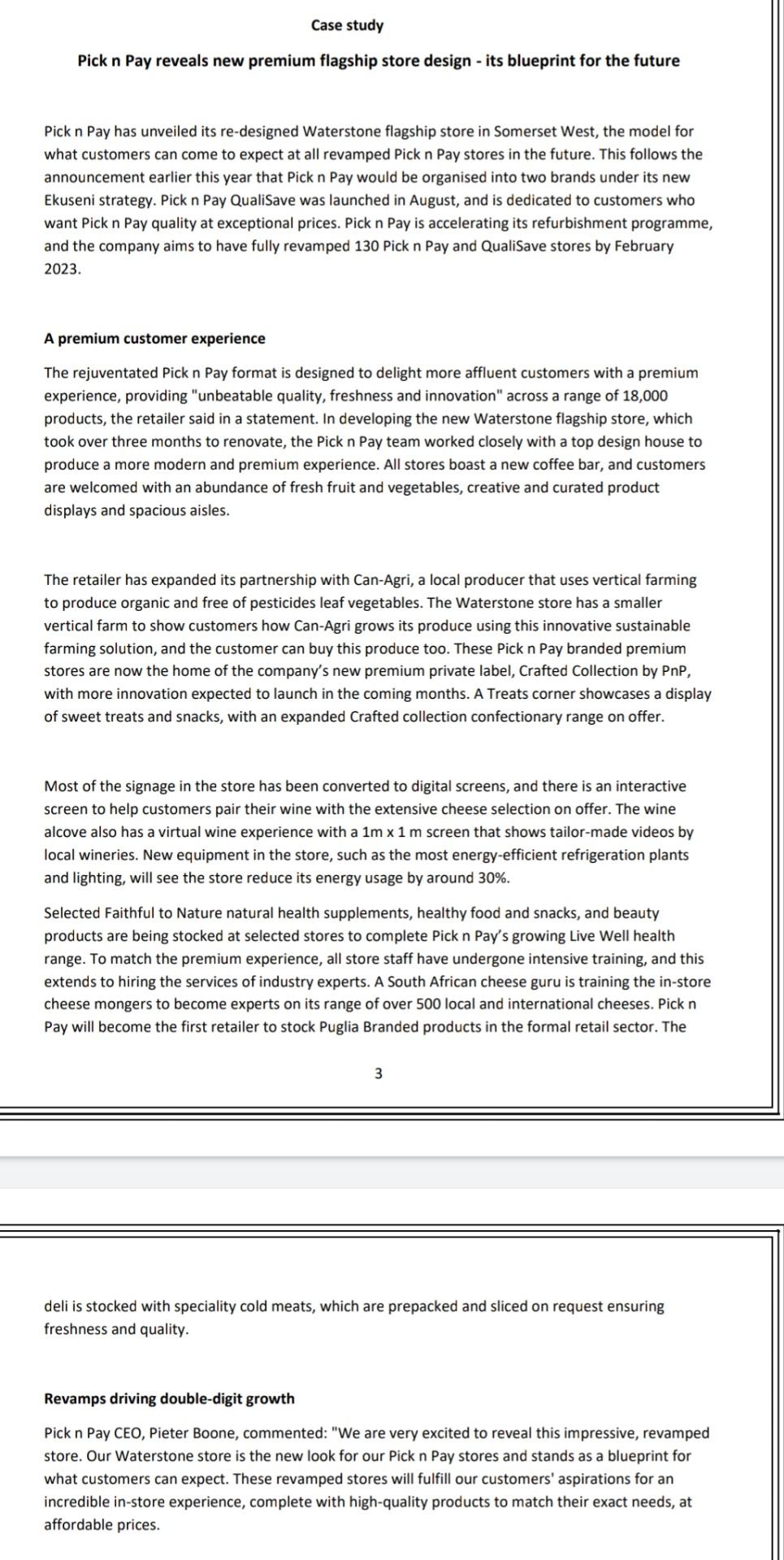 Please assist me to answer those questions based in case study